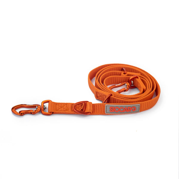 Siccaro Sealines hundkoppel / 100% återanvänt nylon Leashes and collars Orange